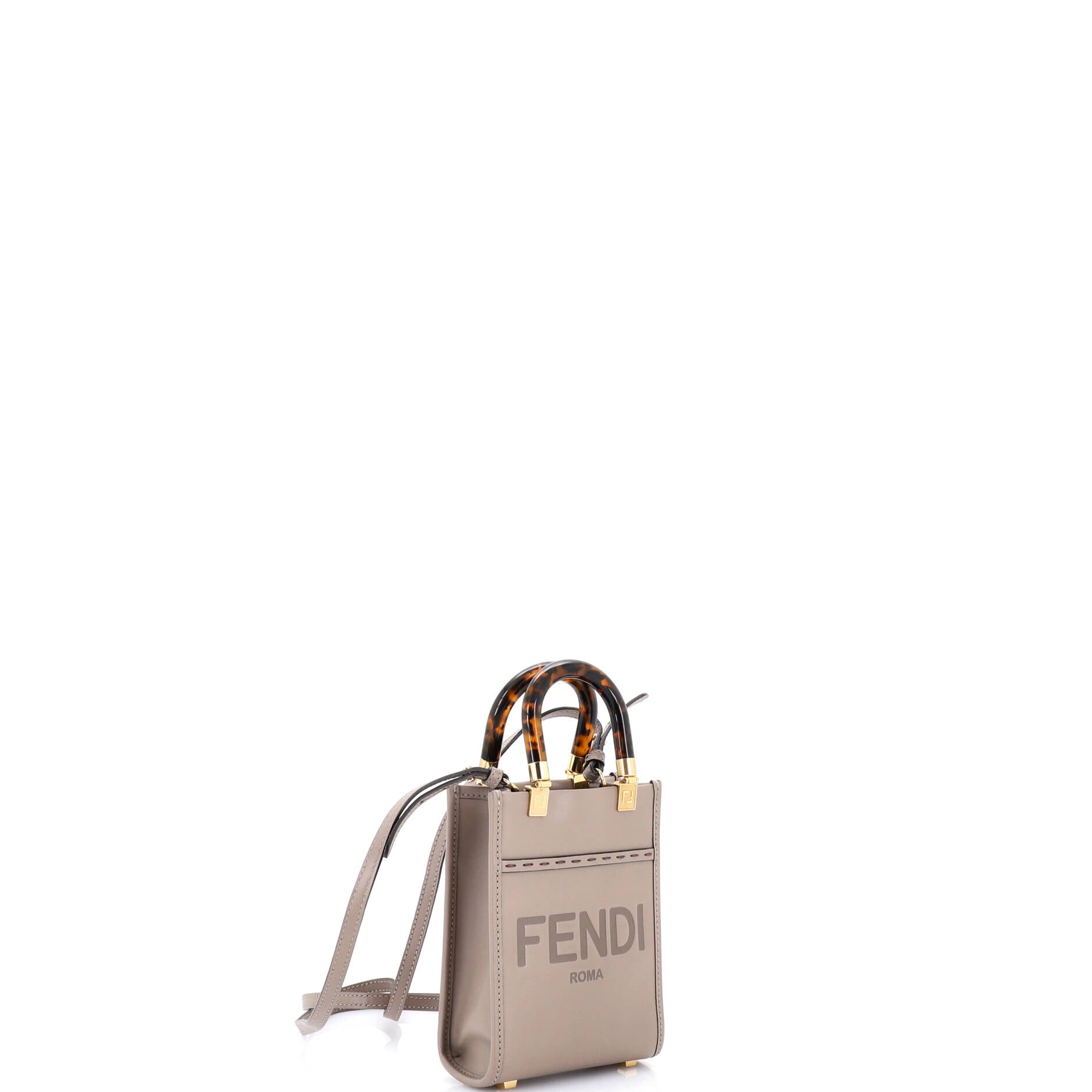 Sunshine Shopper Tote Leather Mini