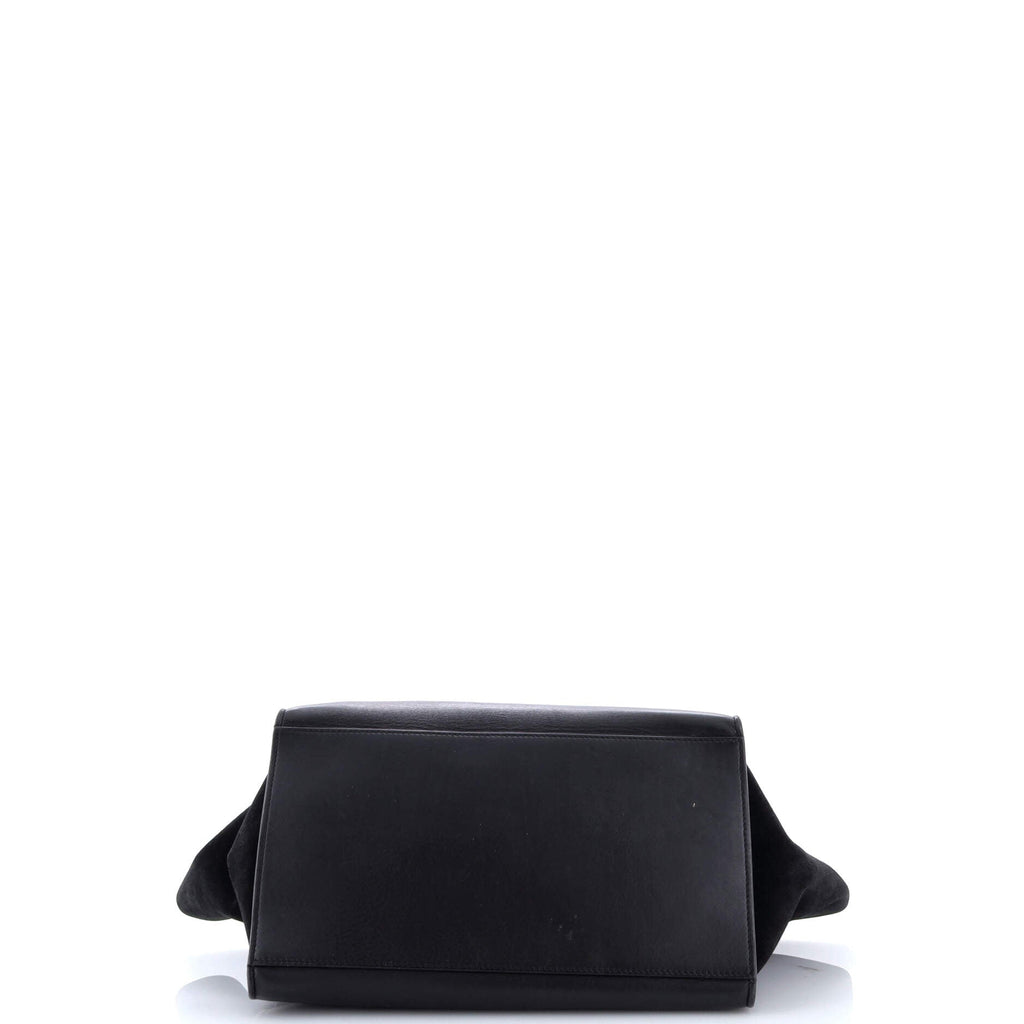 Trapeze Bag Crocodile Embossed Leather Medium