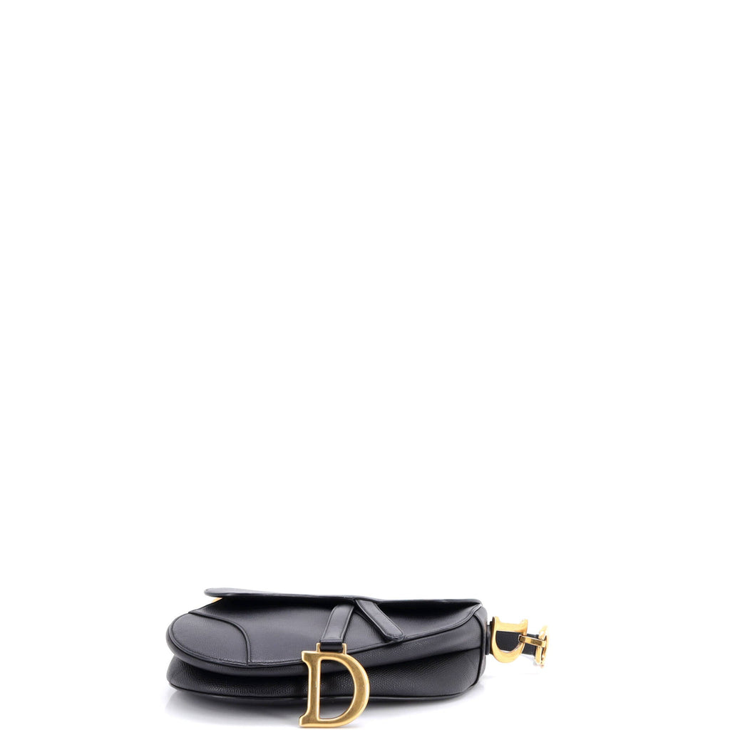 Saddle Handbag with Strap Leather Medium