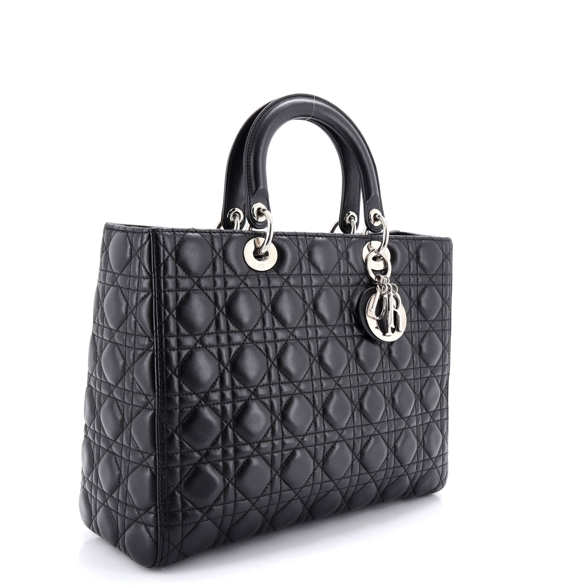 Lady Dior Bag Cannage Quilt Lambskin Large