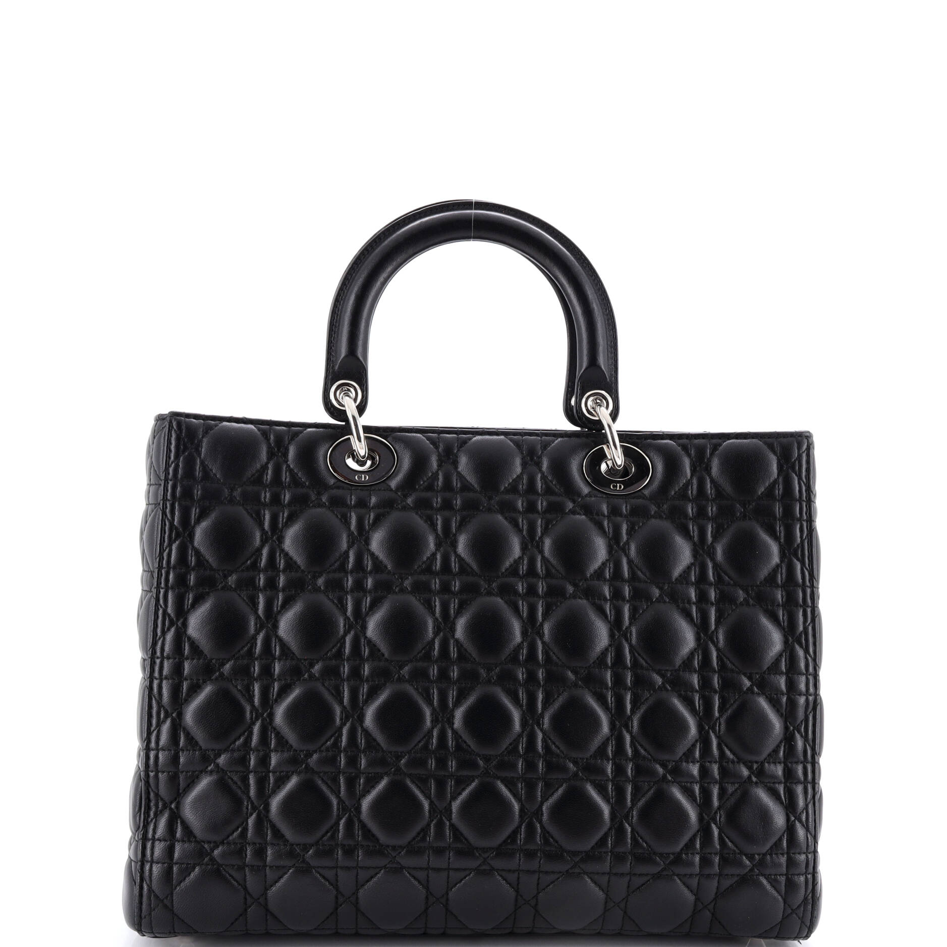 Lady Dior Bag Cannage Quilt Lambskin Large