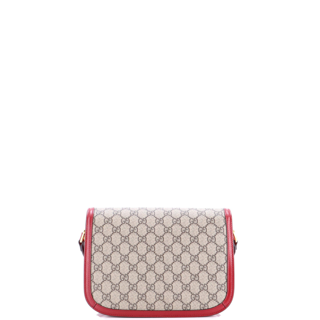Horsebit 1955 Shoulder Bag GG Coated Canvas with Leather Small