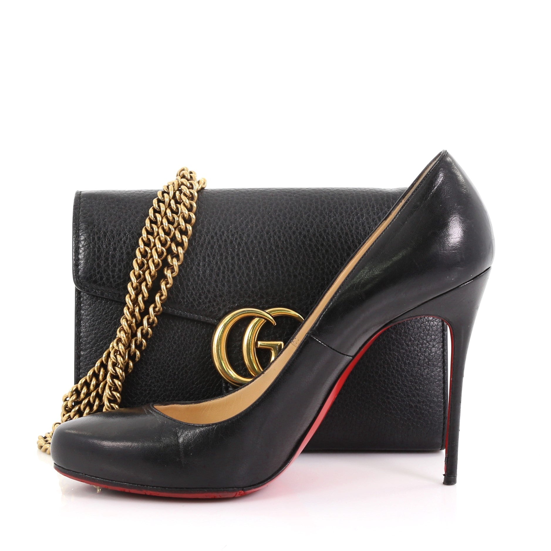 GG Marmont Chain Wallet Leather Mini