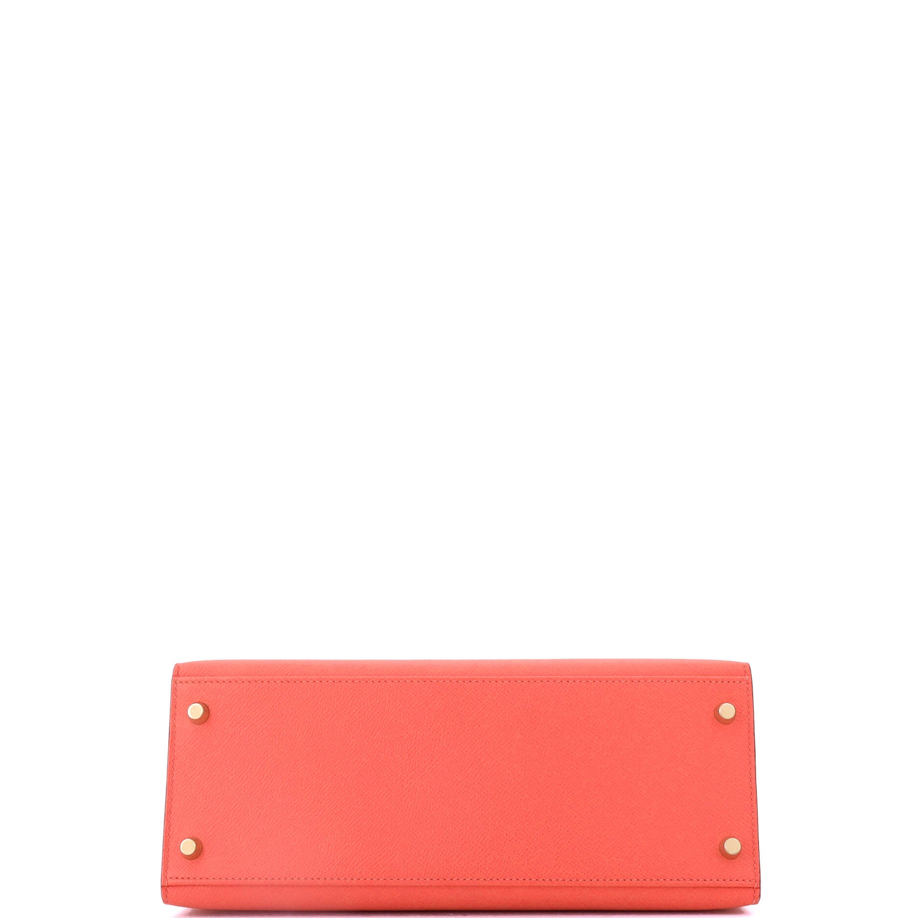 Kelly Handbag Rouge Pivoine Epsom with Gold Hardware 28