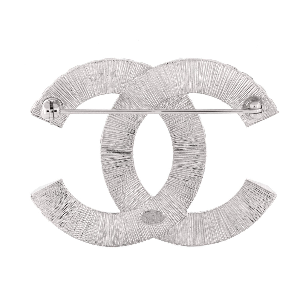 CC Brooch Metal with Crystals