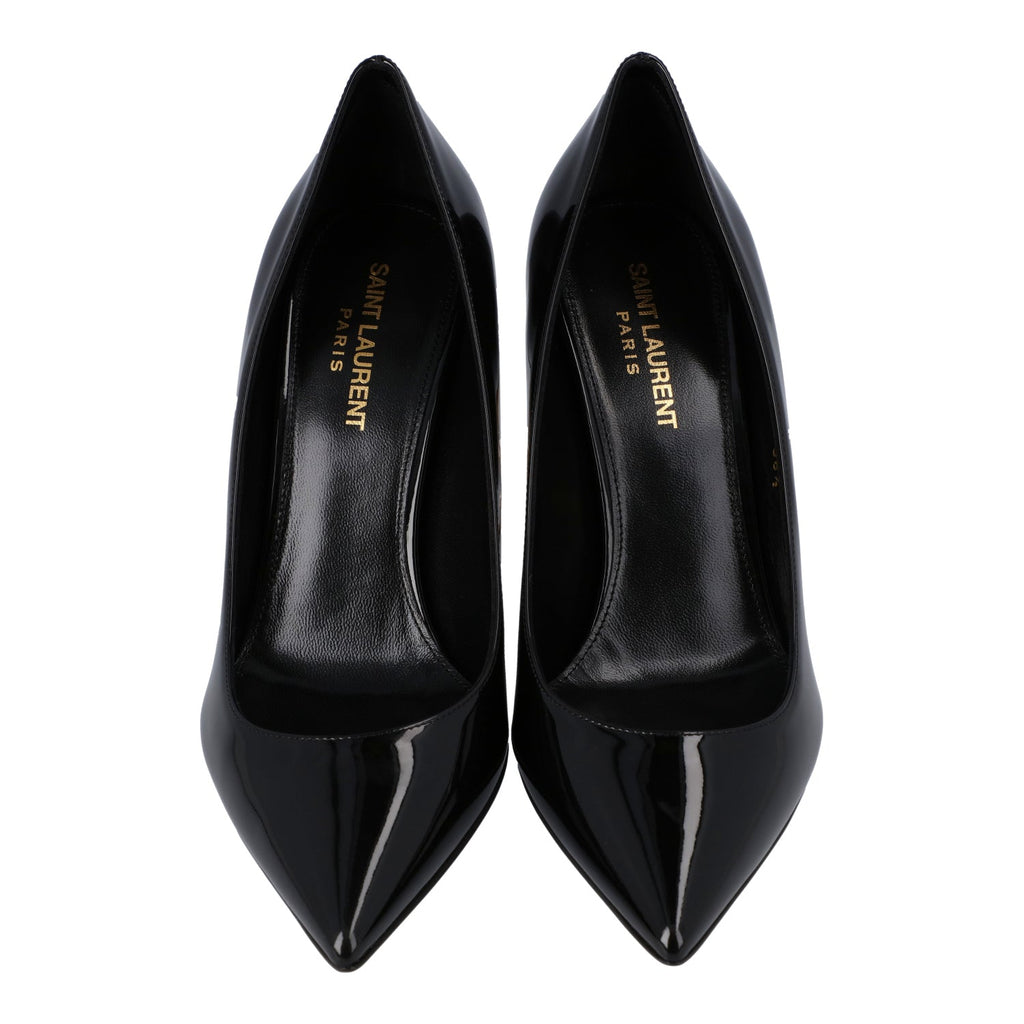 Women's Saint Laurent Opyum Patent Leather Pumps Black