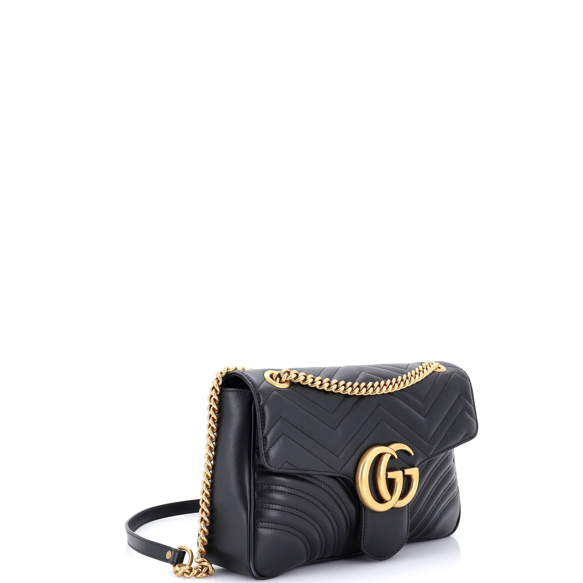 GG Marmont Flap Bag Matelasse Leather Medium