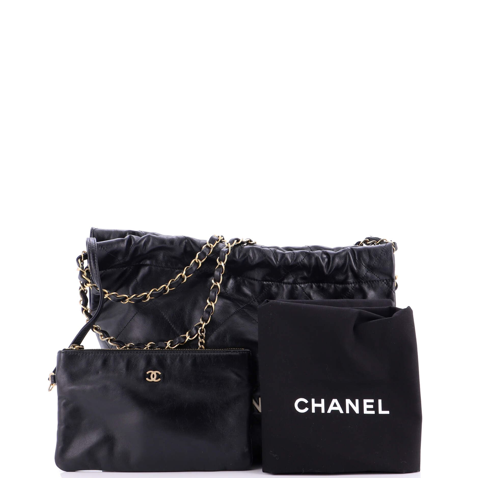 22 Chain Hobo Quilted Calfskin Small