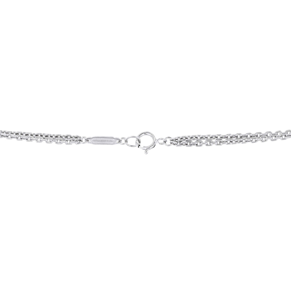 HardWear Double Link Pendant Necklace 18K White Gold with Diamonds
