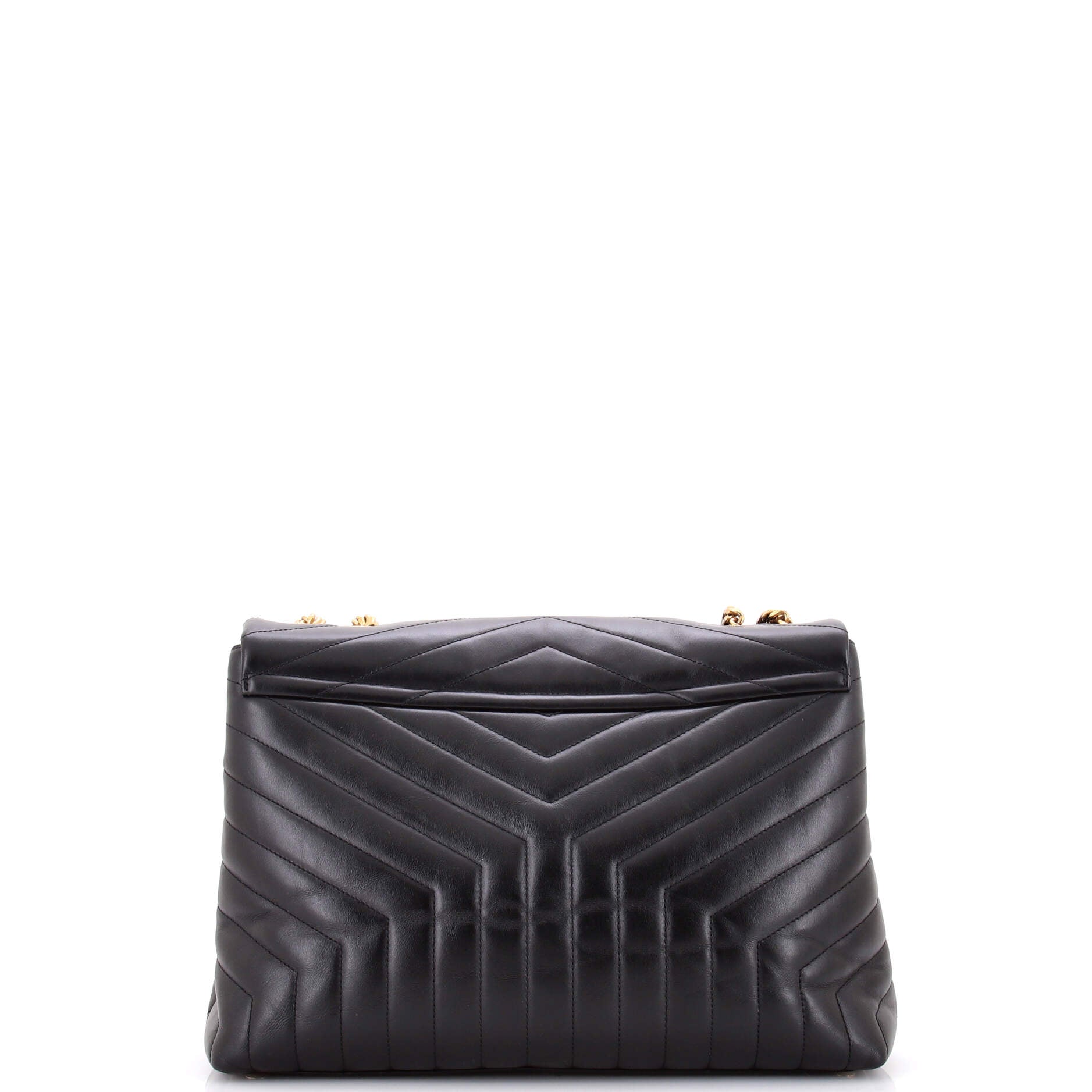 Loulou Shoulder Bag Matelasse Chevron Leather Large