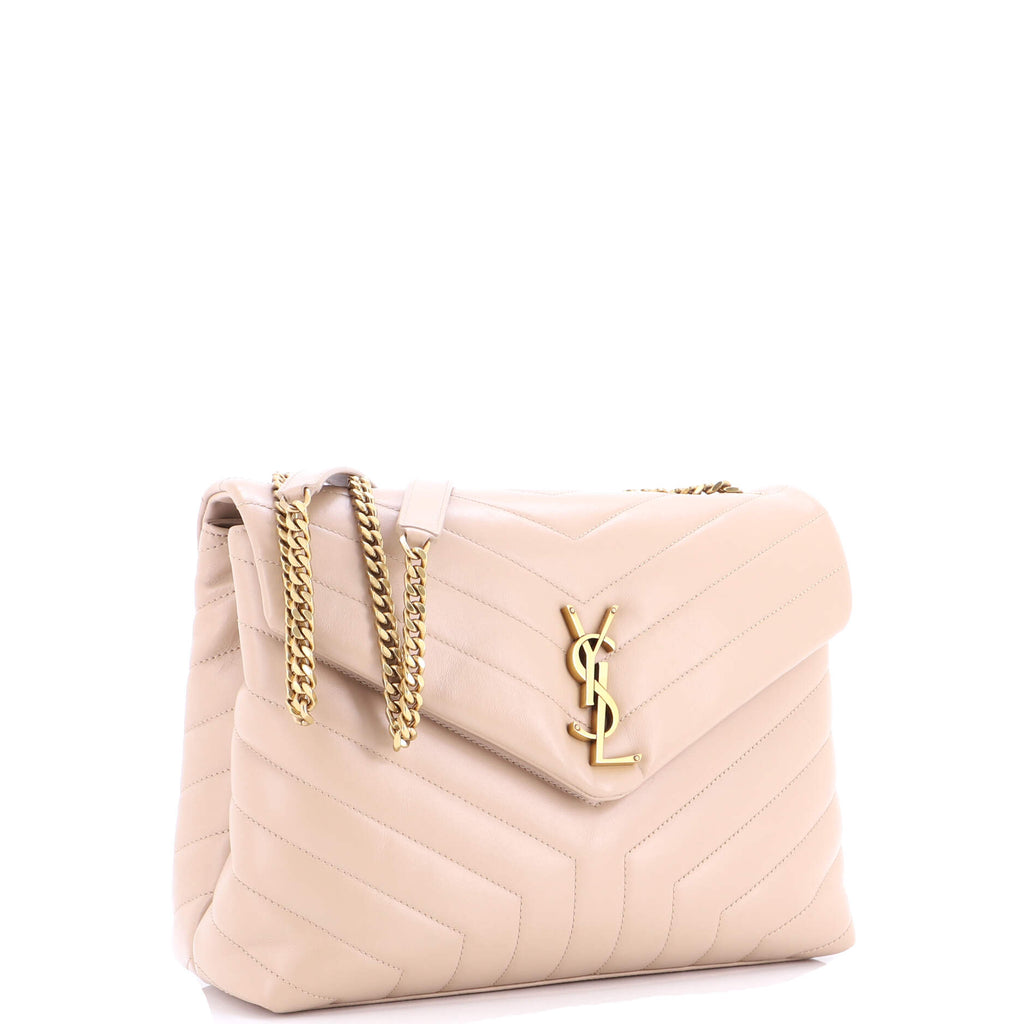 Loulou Shoulder Bag Matelasse Chevron Leather Medium