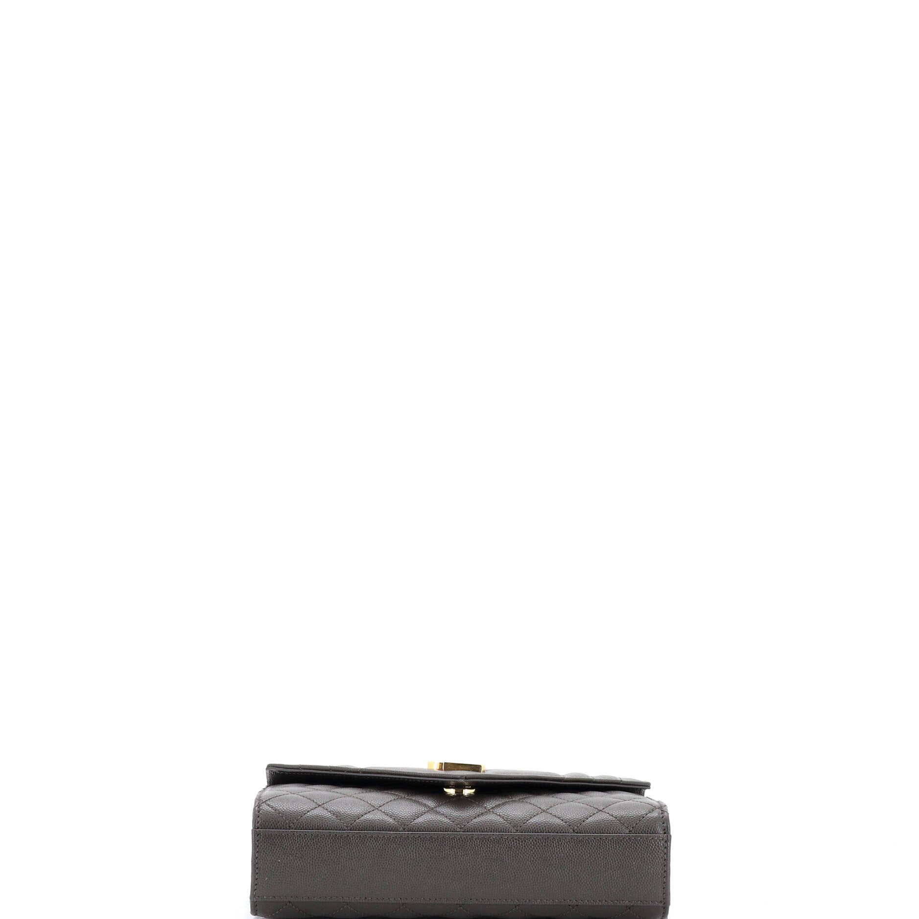 Classic Monogram Envelope Satchel Mixed Matelasse Leather Small