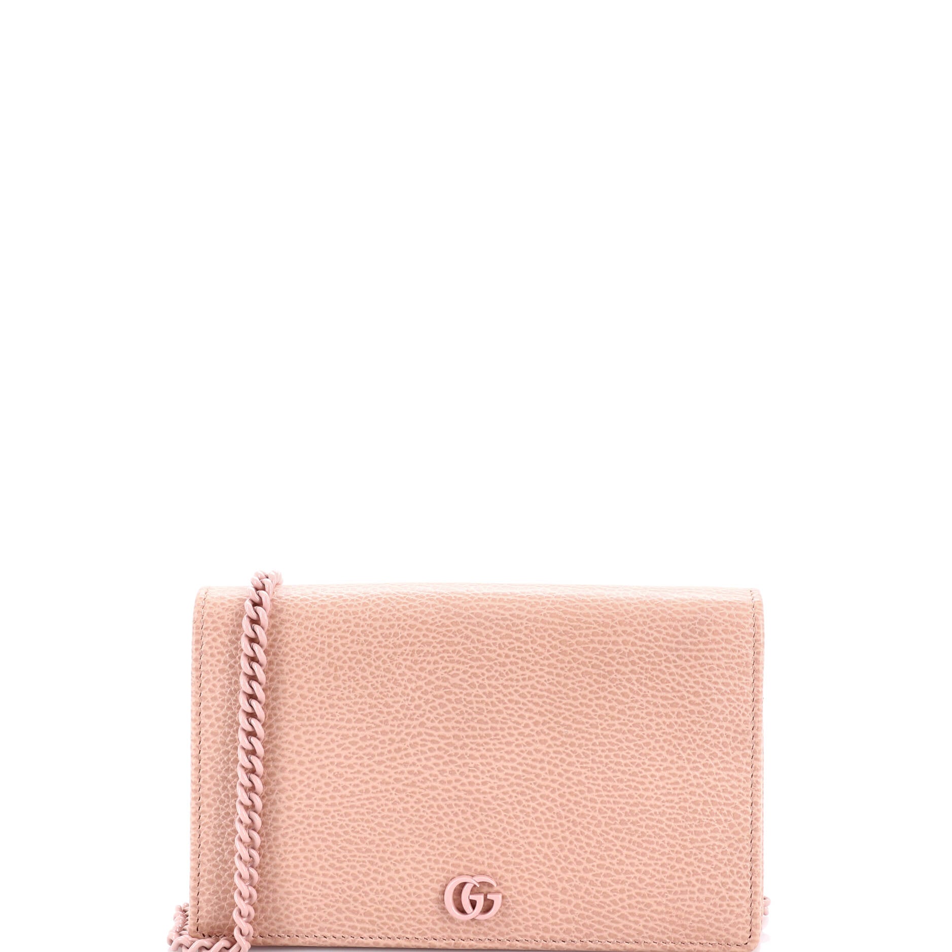 Petite GG Marmont Chain Wallet Leather Mini