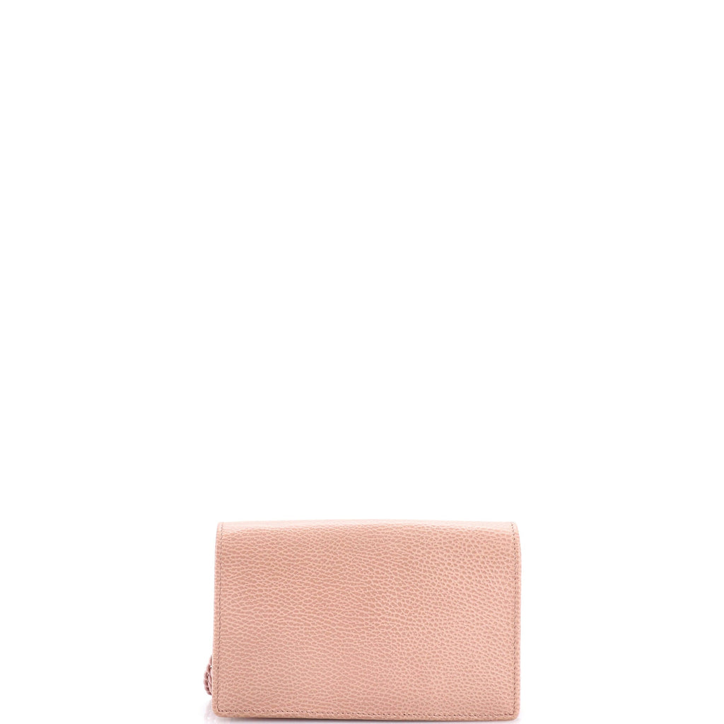 Petite GG Marmont Chain Wallet Leather Mini