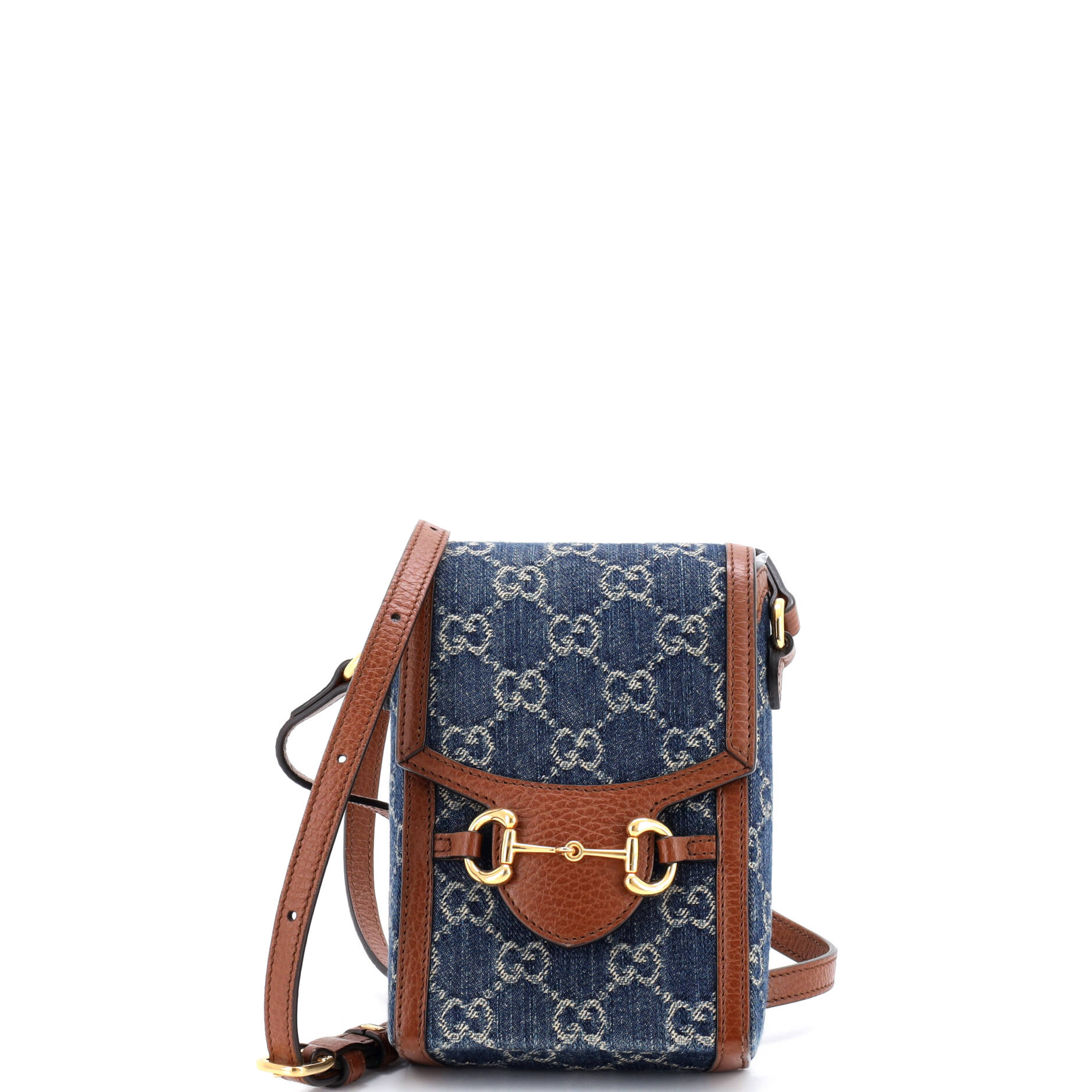 Horsebit 1955 Crossbody Bag GG Denim Mini