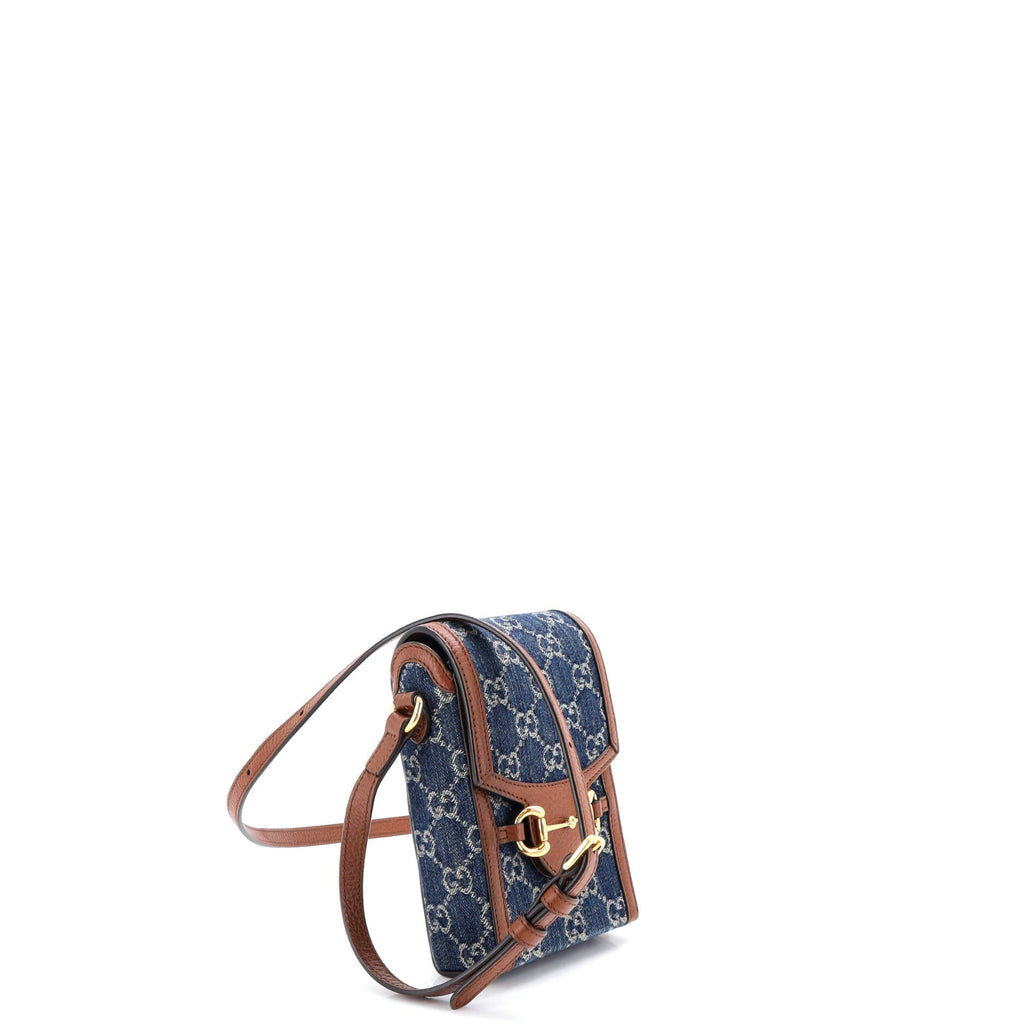 Horsebit 1955 Crossbody Bag GG Denim Mini