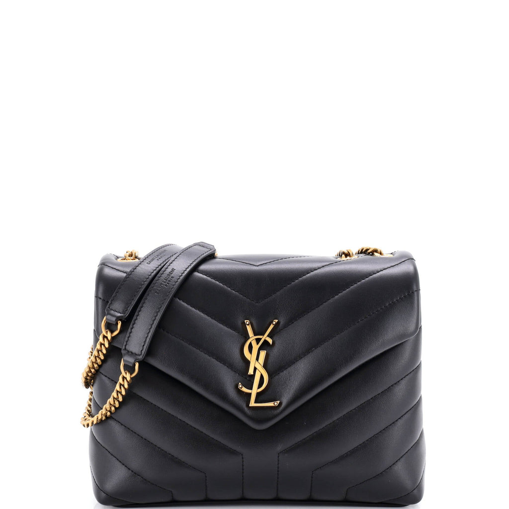 Loulou Shoulder Bag Matelasse Chevron Leather Small