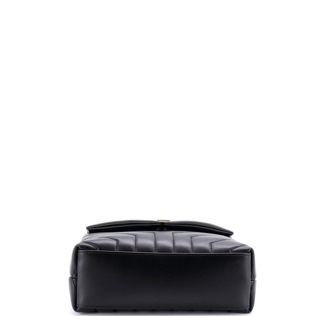 Loulou Shoulder Bag Matelasse Chevron Leather Small
