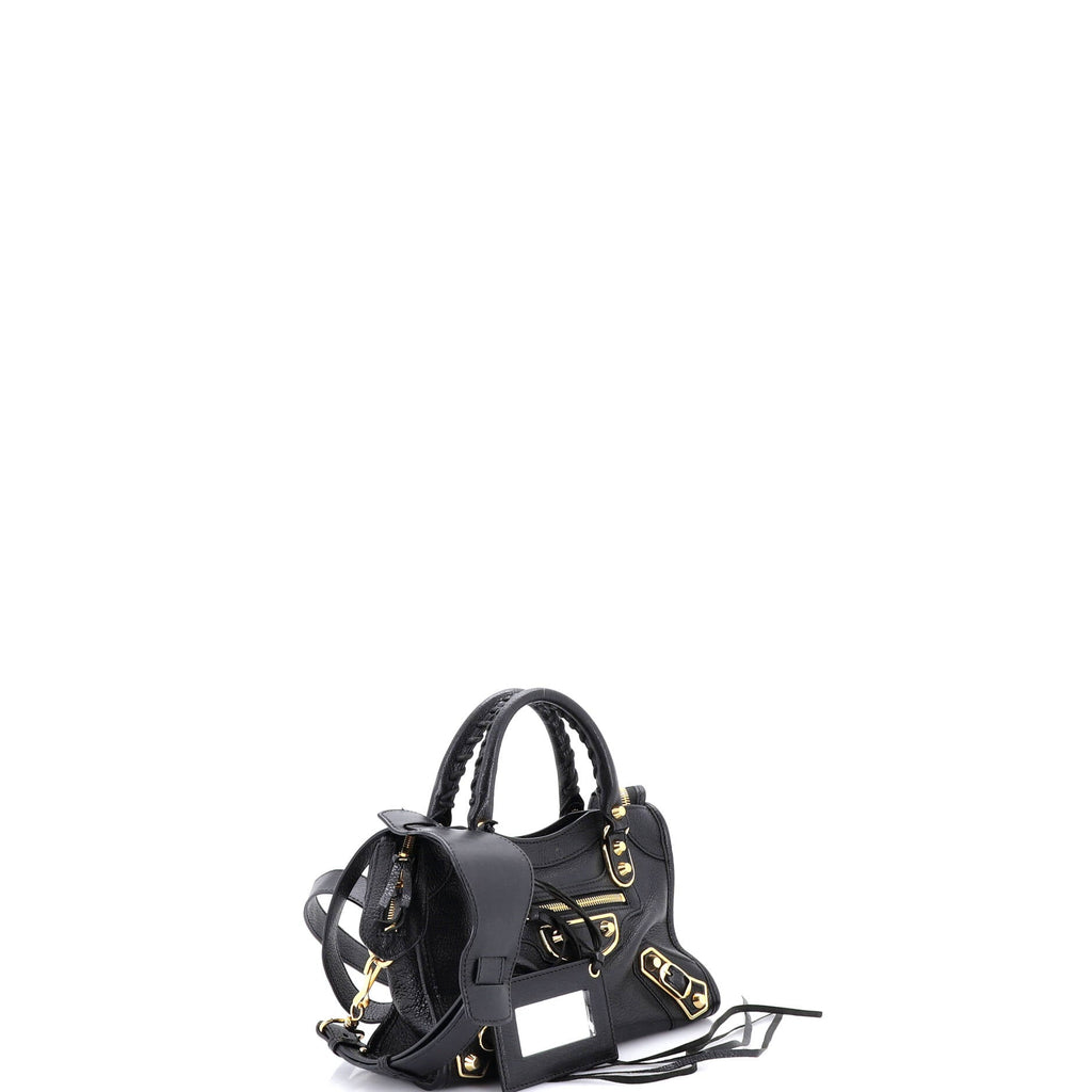 City Classic Metallic Edge Bag Leather Mini