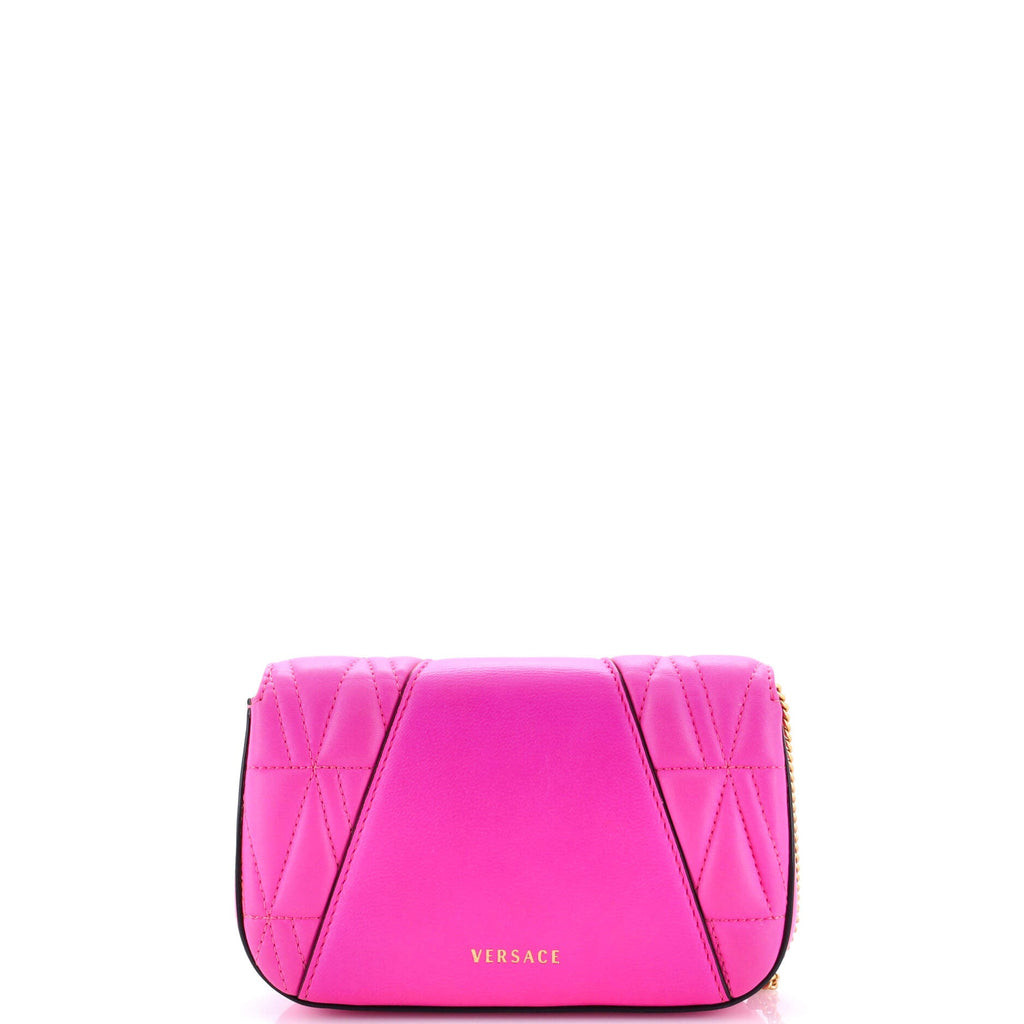 Virtus Clutch on Chain Quilted Leather