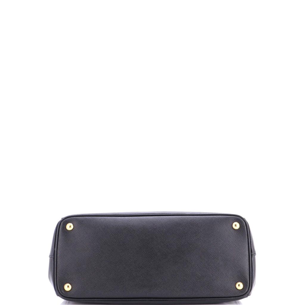 Double Zip Lux Tote Saffiano Leather Medium