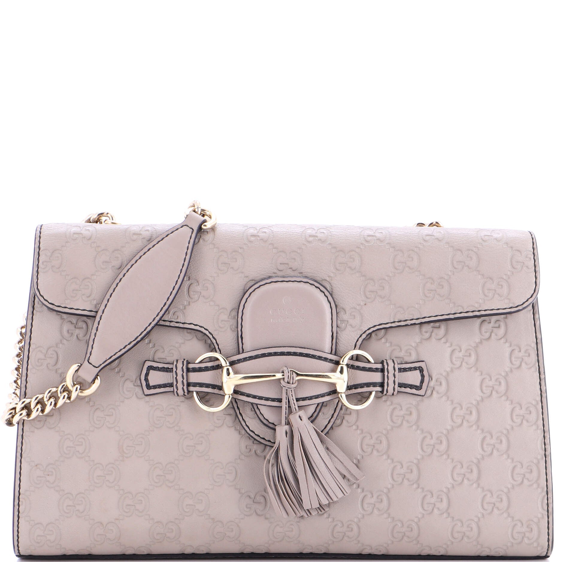 Emily Chain Flap Bag Guccissima Leather Medium