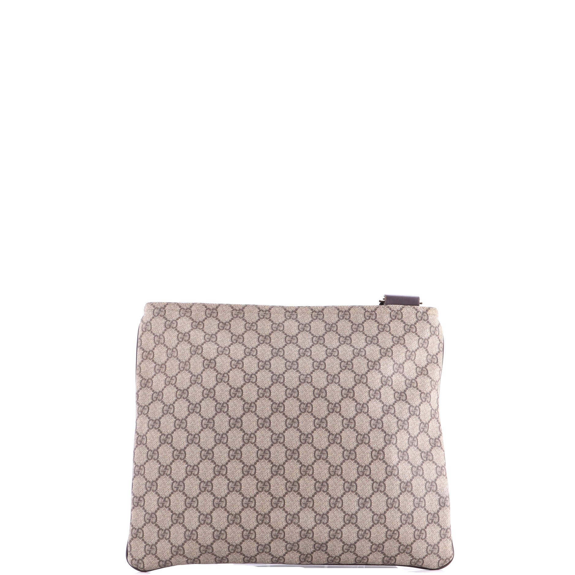 Zip Top Messenger Bag GG Coated Canvas Large