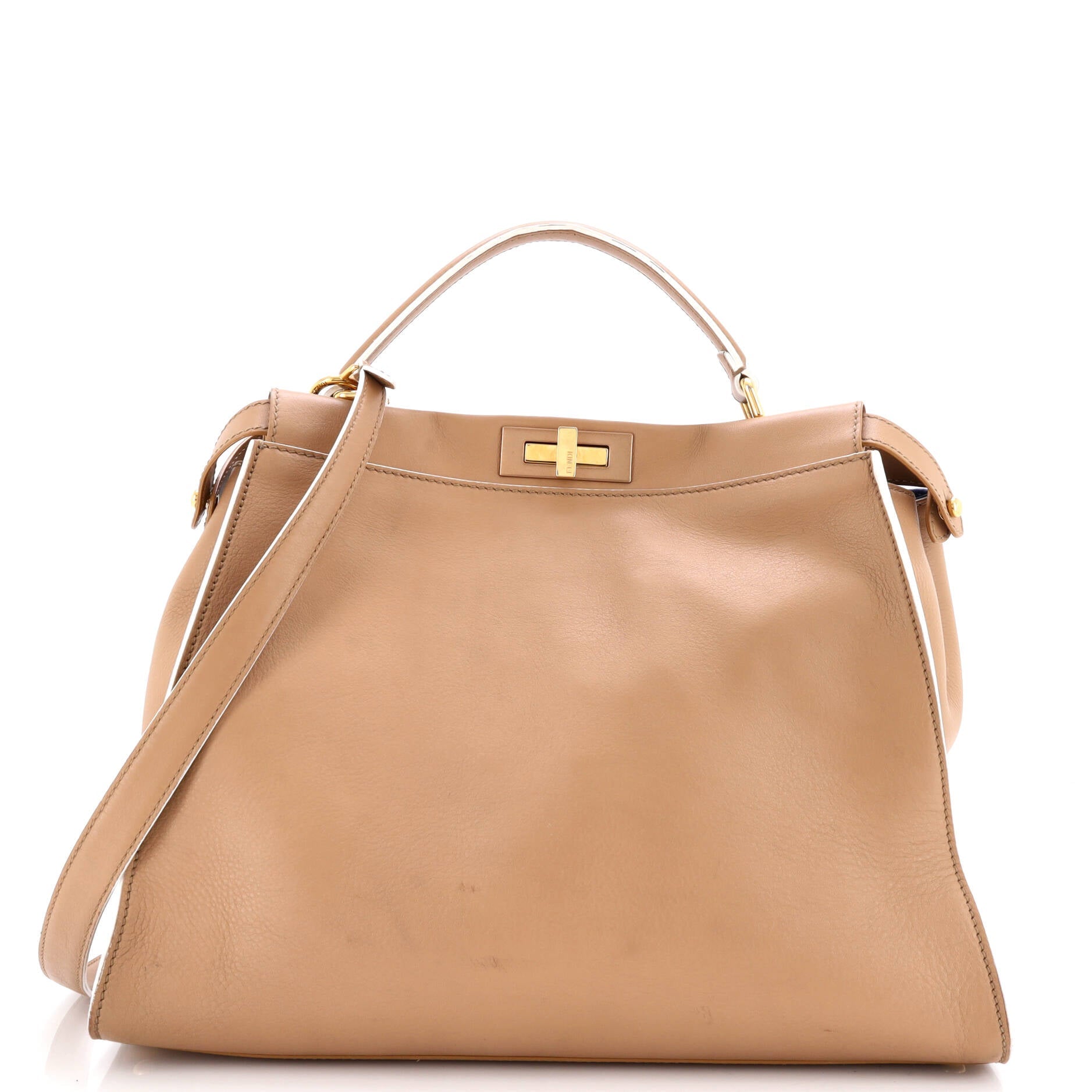 Peekaboo Bag Rigid Leather Large