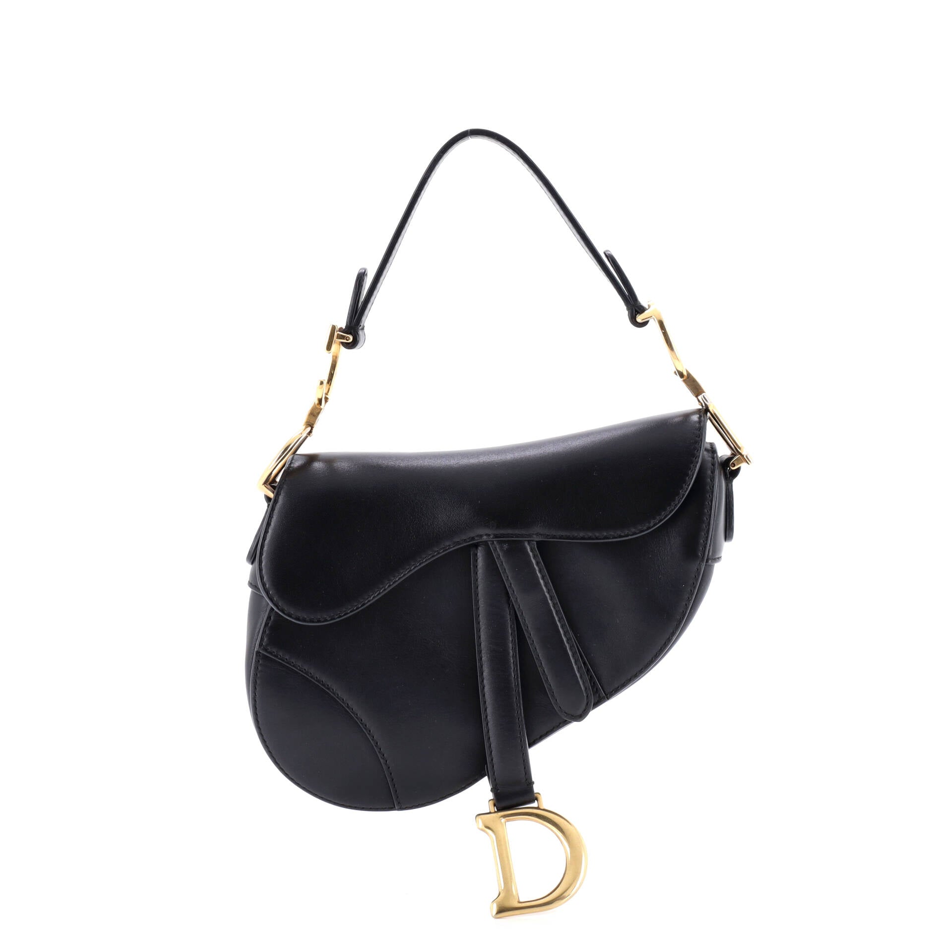 Saddle Handbag Leather Mini