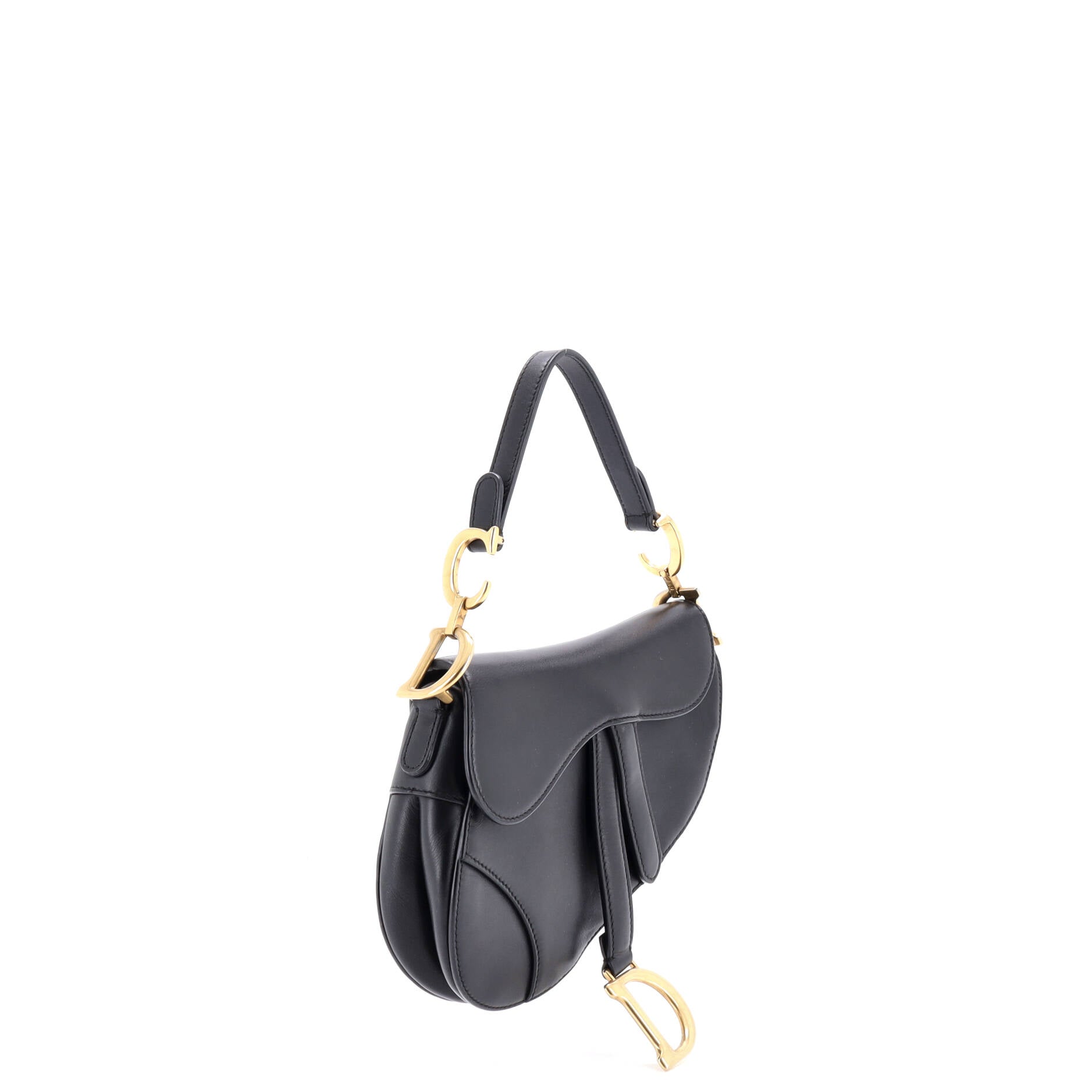 Saddle Handbag Leather Mini