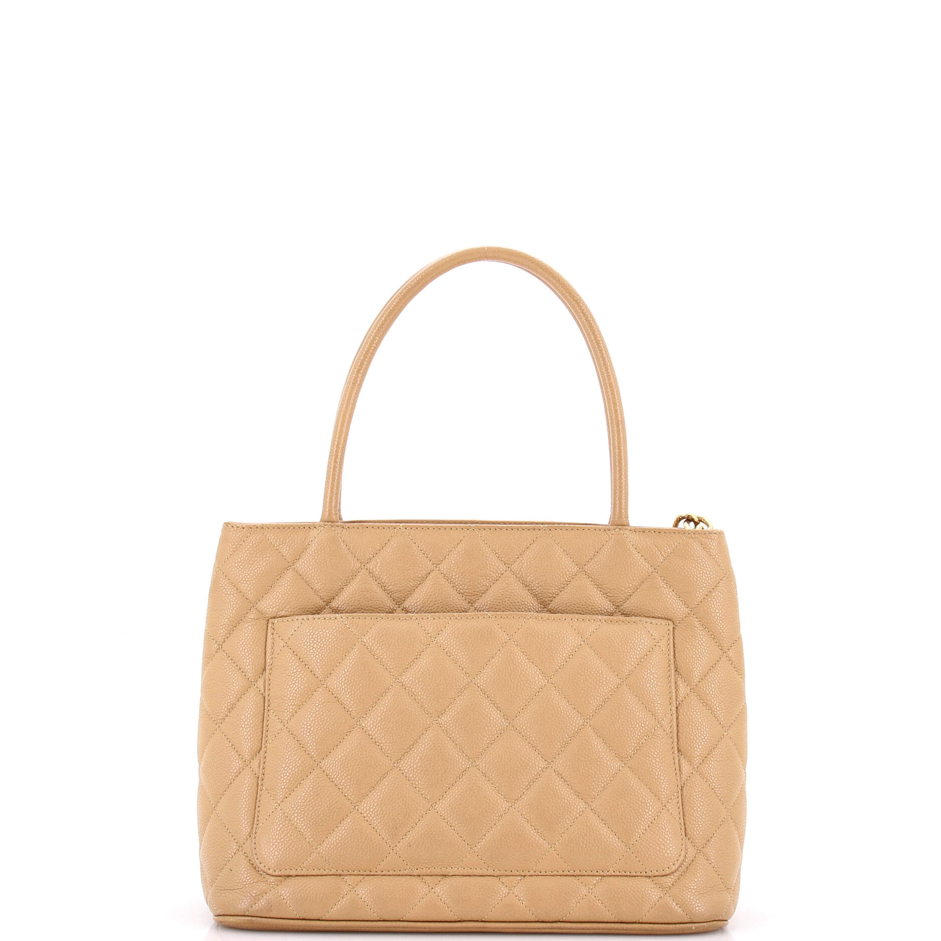Medallion Tote Quilted Caviar