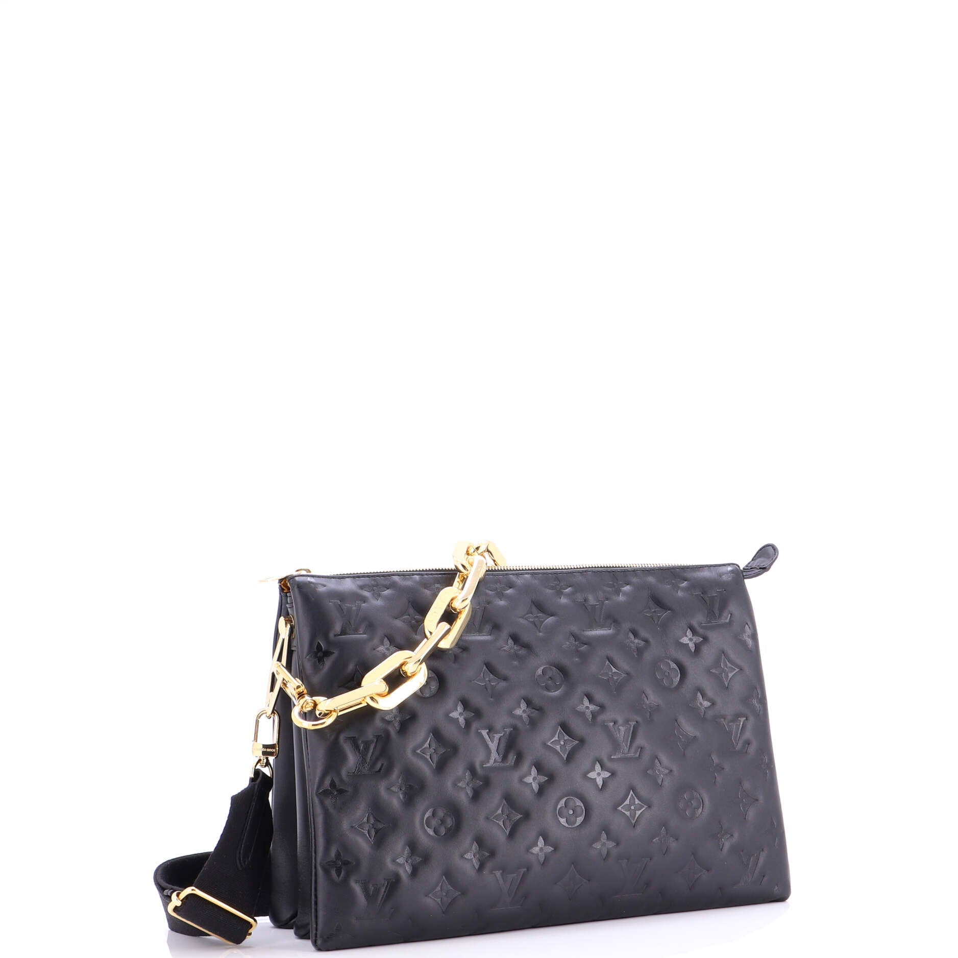 Coussin Bag Monogram Embossed Lambskin MM