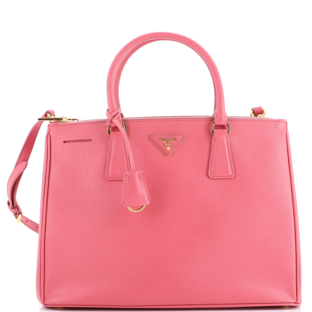 Galleria Double Zip Tote Saffiano Leather Medium