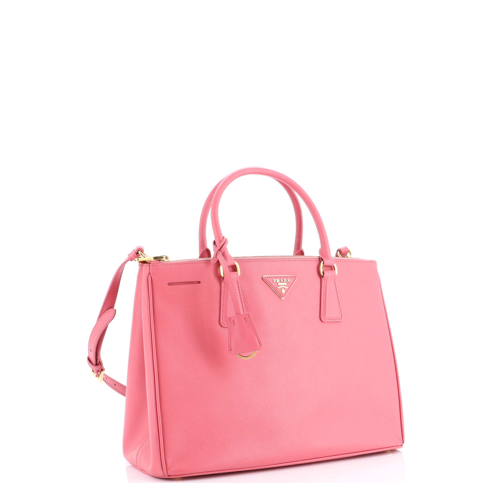 Galleria Double Zip Tote Saffiano Leather Medium