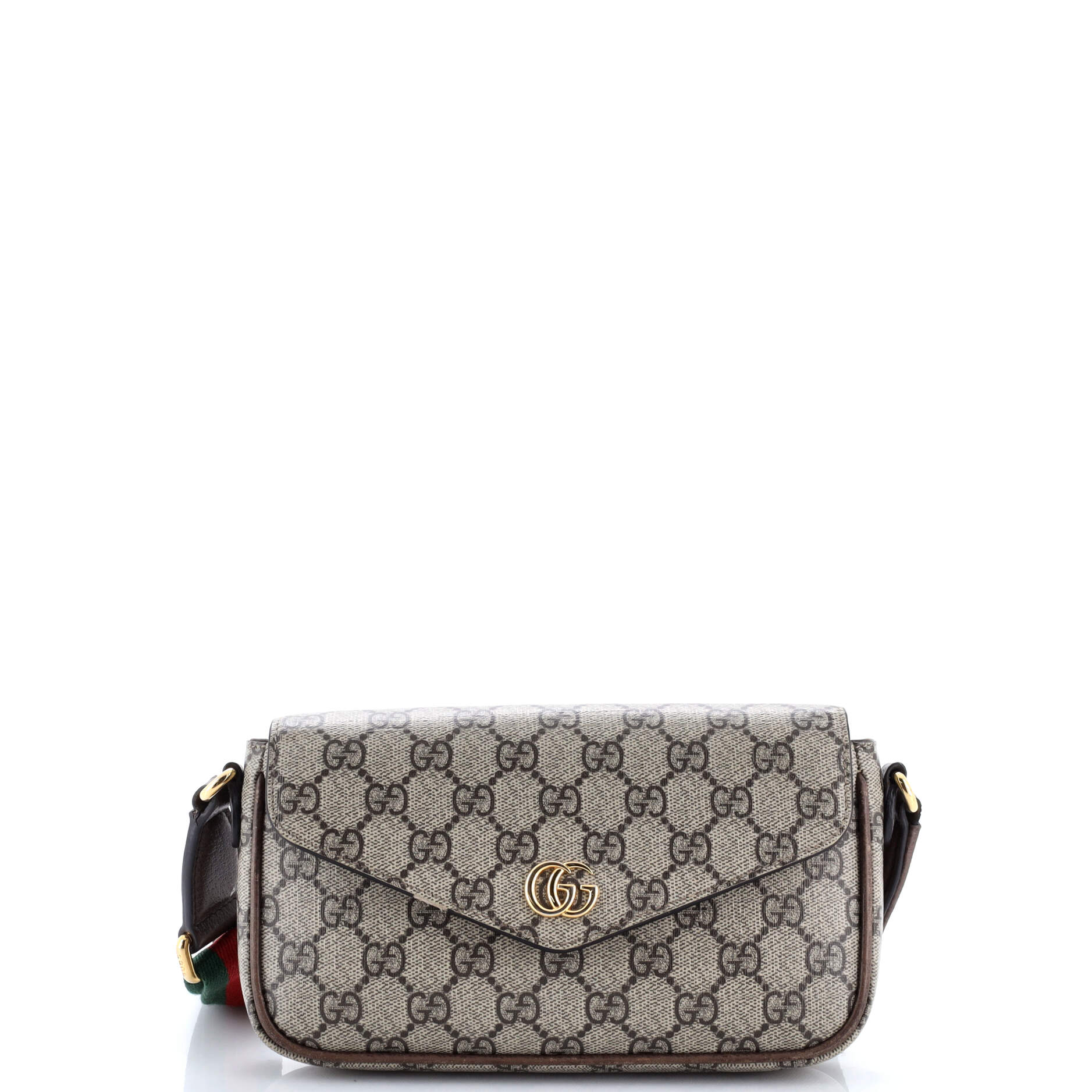 Ophidia Envelope Flap Shoulder Bag GG Coated Canvas Mini