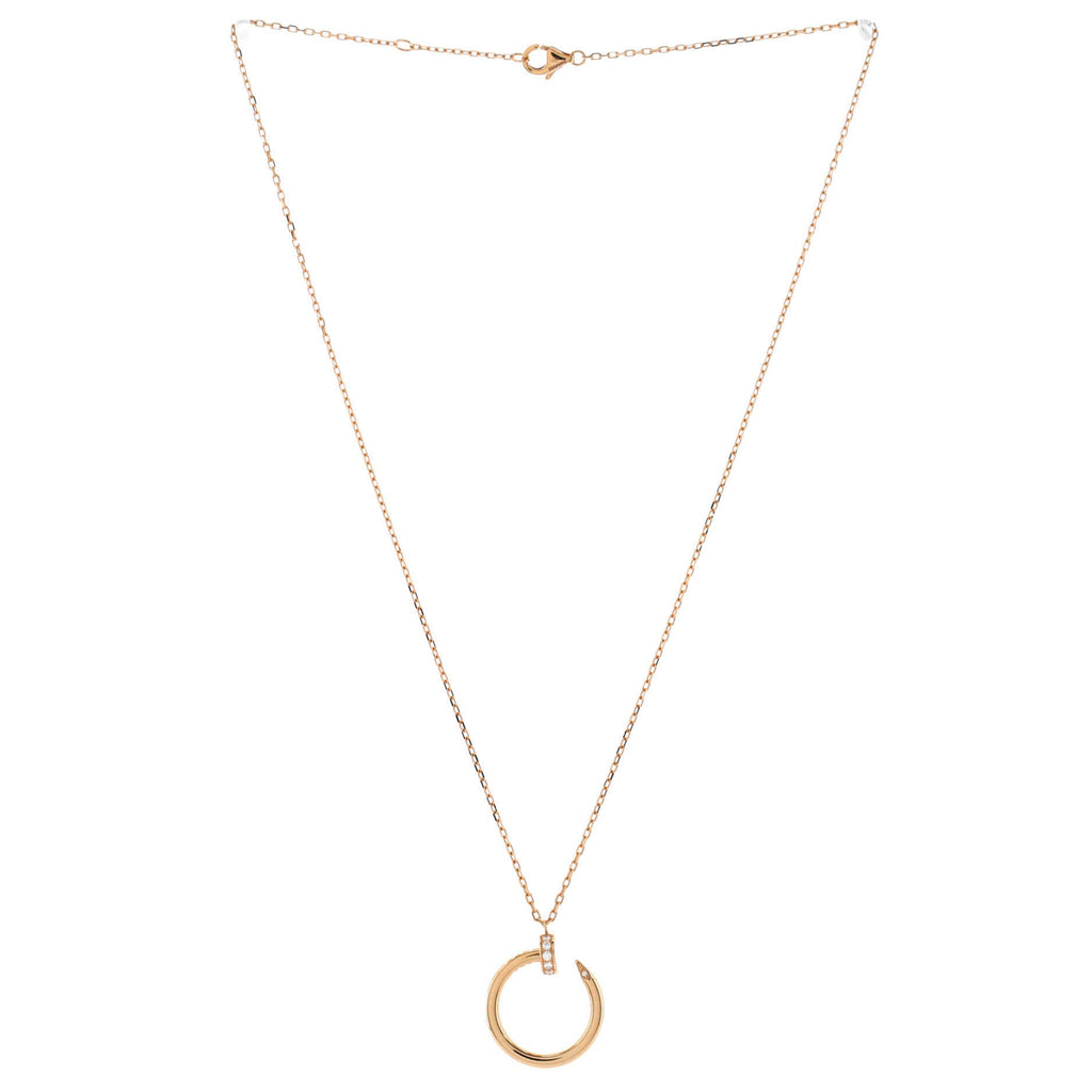 Juste un Clou Pendant Necklace 18K Rose Gold with Diamonds