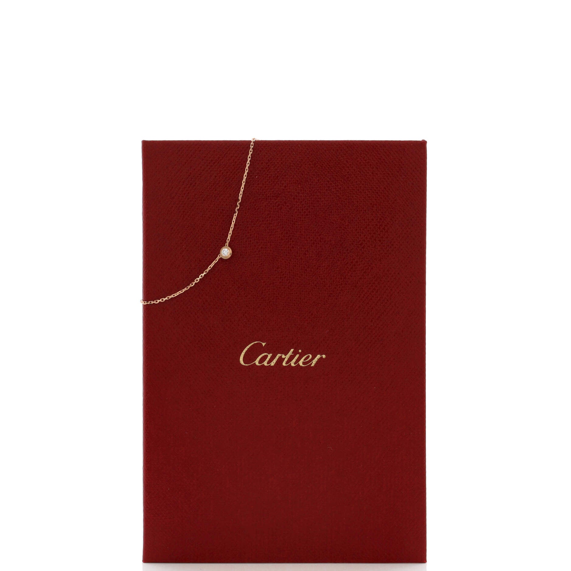 Cartier D'Amour Pendant Necklace 18K Rose Gold with Diamond XS