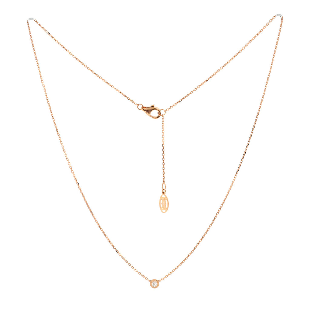Cartier D'Amour Pendant Necklace 18K Rose Gold with Diamond XS