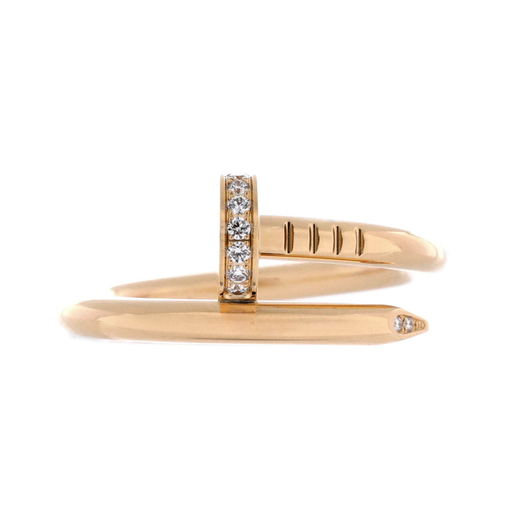 Juste un Clou Ring 18K Yellow Gold and Diamonds