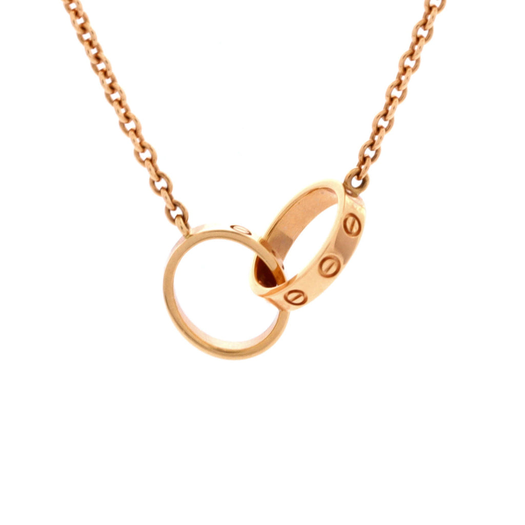 Love Interlocking Necklace 18K Yellow Gold