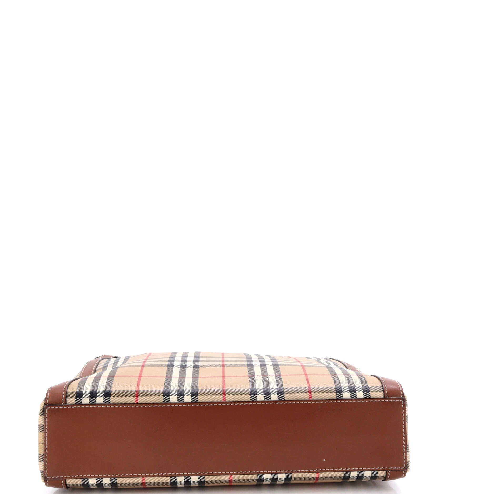Convertible Tote Vintage Check Coated Canvas Medium