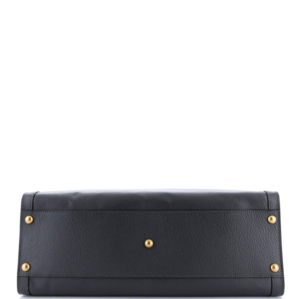 Diana NM Bamboo Handle Tote Leather Maxi