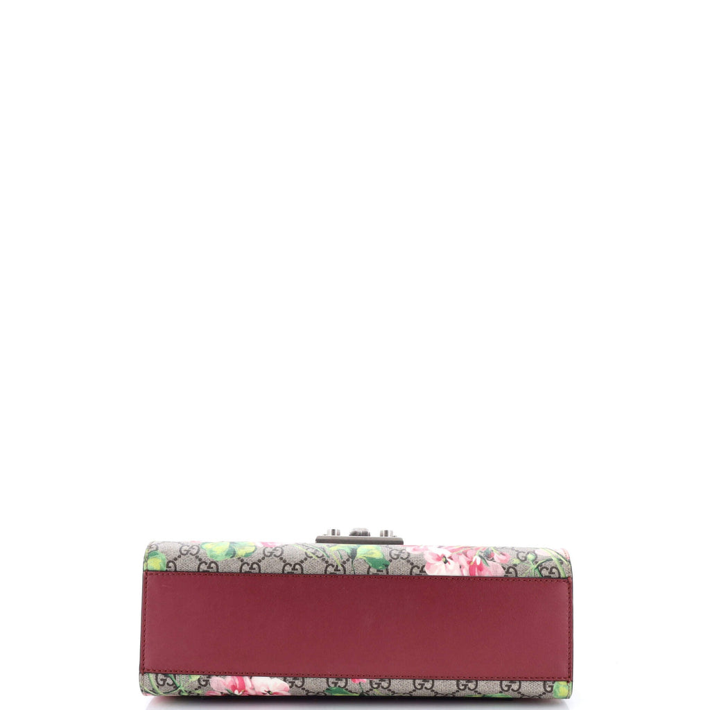 Padlock Shoulder Bag Blooms Print GG Coated Canvas Medium