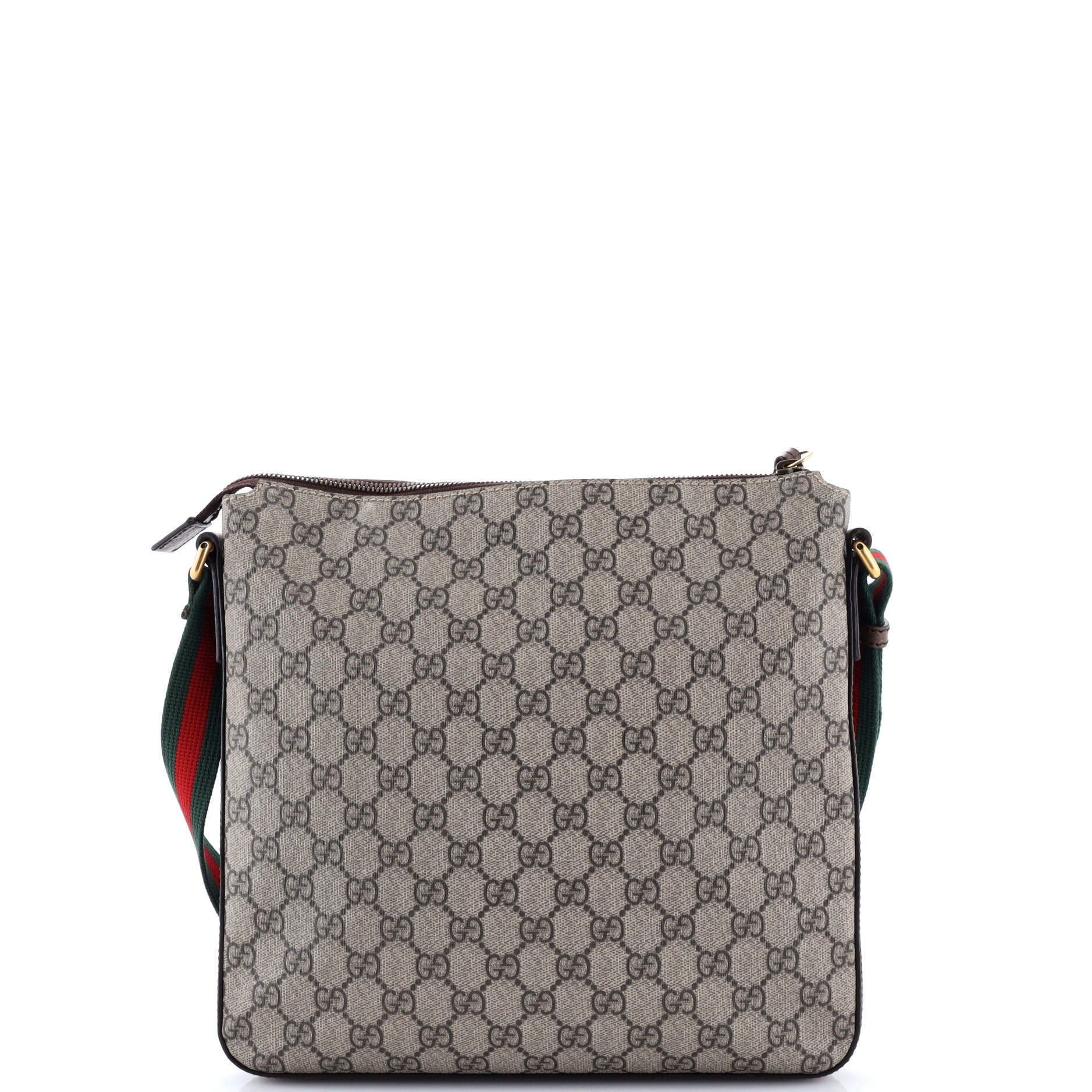 Courrier Zip Messenger GG Coated Canvas with Applique Medium