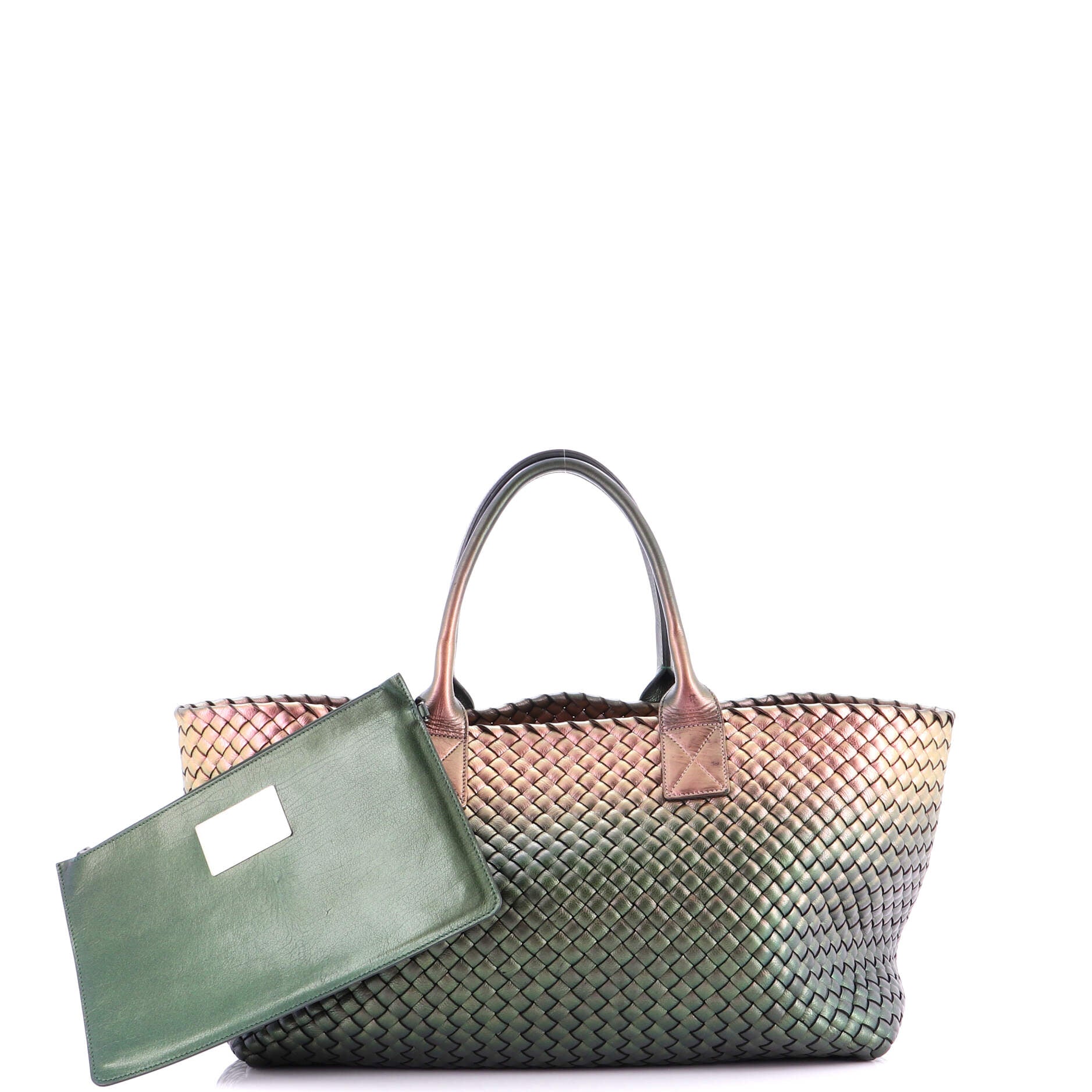 Cabat Tote Intrecciato Iridescent Nappa Medium
