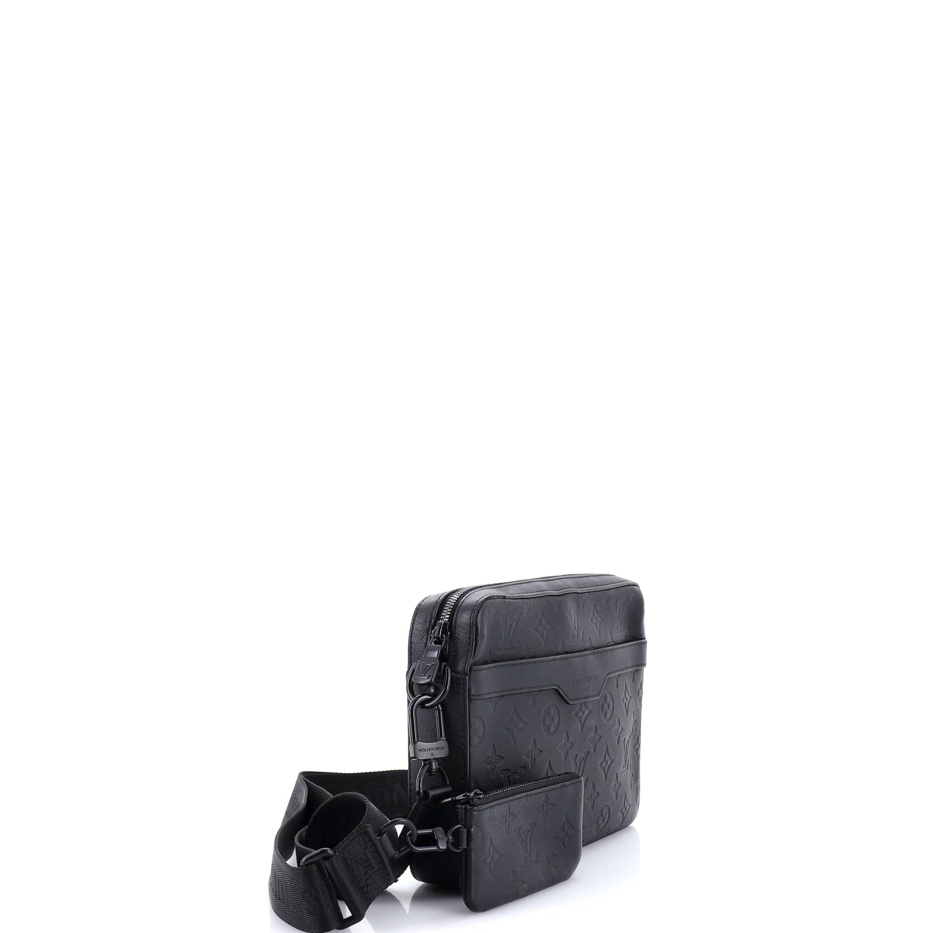 Trio Messenger Bag Monogram Shadow Leather