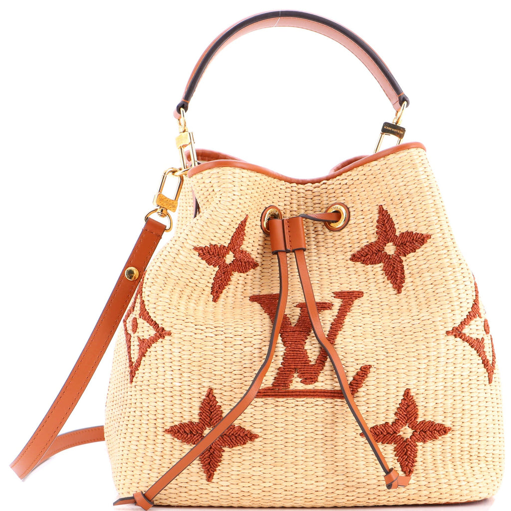NeoNoe Handbag Monogram Giant Raffia MM