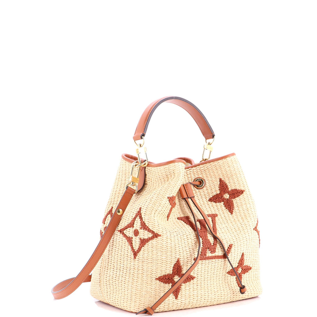 NeoNoe Handbag Monogram Giant Raffia MM