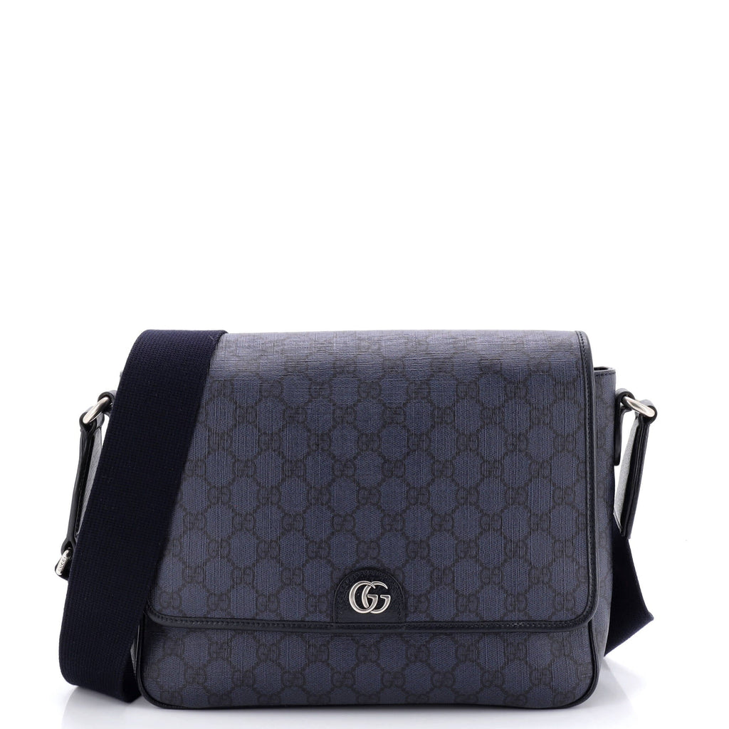 Ophidia Flap Messenger Bag GG Coated Canvas Medium