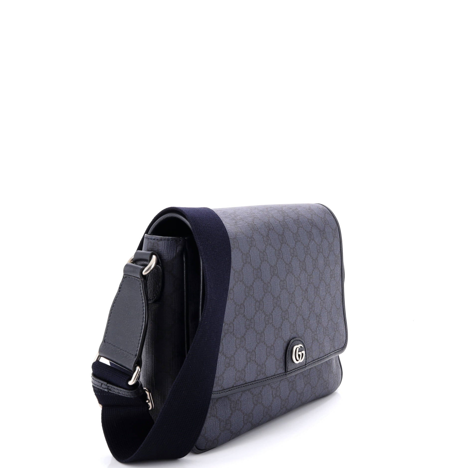 Ophidia Flap Messenger Bag GG Coated Canvas Medium